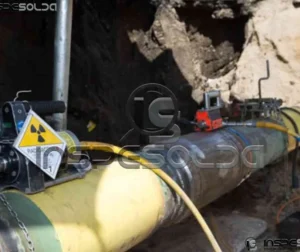 Empresa de Ensaios Não Destrutivos em Solda 1 Equipamento radiográfico em operação para ensaio de solda.