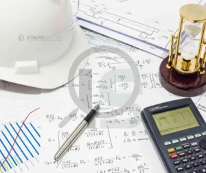 Projeto de Vasos de Pressão 3 materiais alternativos de engenharia, como capacete, cálculos estruturais e instrumentos de medição.