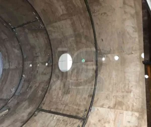 Laudo de Inspeção NR13 20 Interior da caldeira ou vaso de pressão em inspeção técnica.