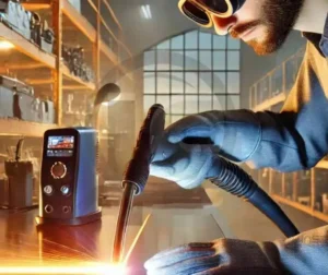 Processo de soldagem térmica para unir materiais metálicos com precisão.