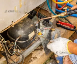 Componentes metálicos com solda por brasagem utilizados na Inspesolda.