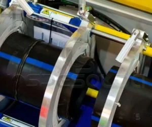 Certificação de Soldadores de Pead 4 Equipamento industrial operando em ambiente controlado.