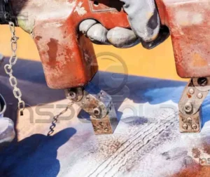Profissionais realizando a preparação da superfície por meio de limpeza e condicionamento antes da soldagem.