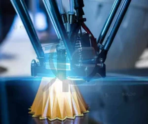 Processo de impressão 3D metálica utilizando tecnologia de soldagem a laser.