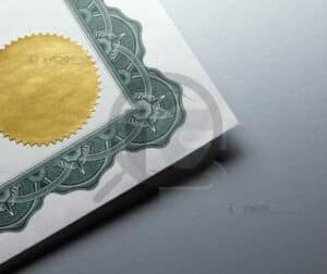Certificação de soldagem para reduzir custos 3 Certificado com selo dourado, simbolizando qualidade e conformidade na modificação.