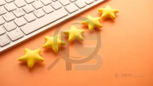 Imagem representando a avaliação de fornecedores industriais, com estrelas simbolizando qualidade e desempenho.