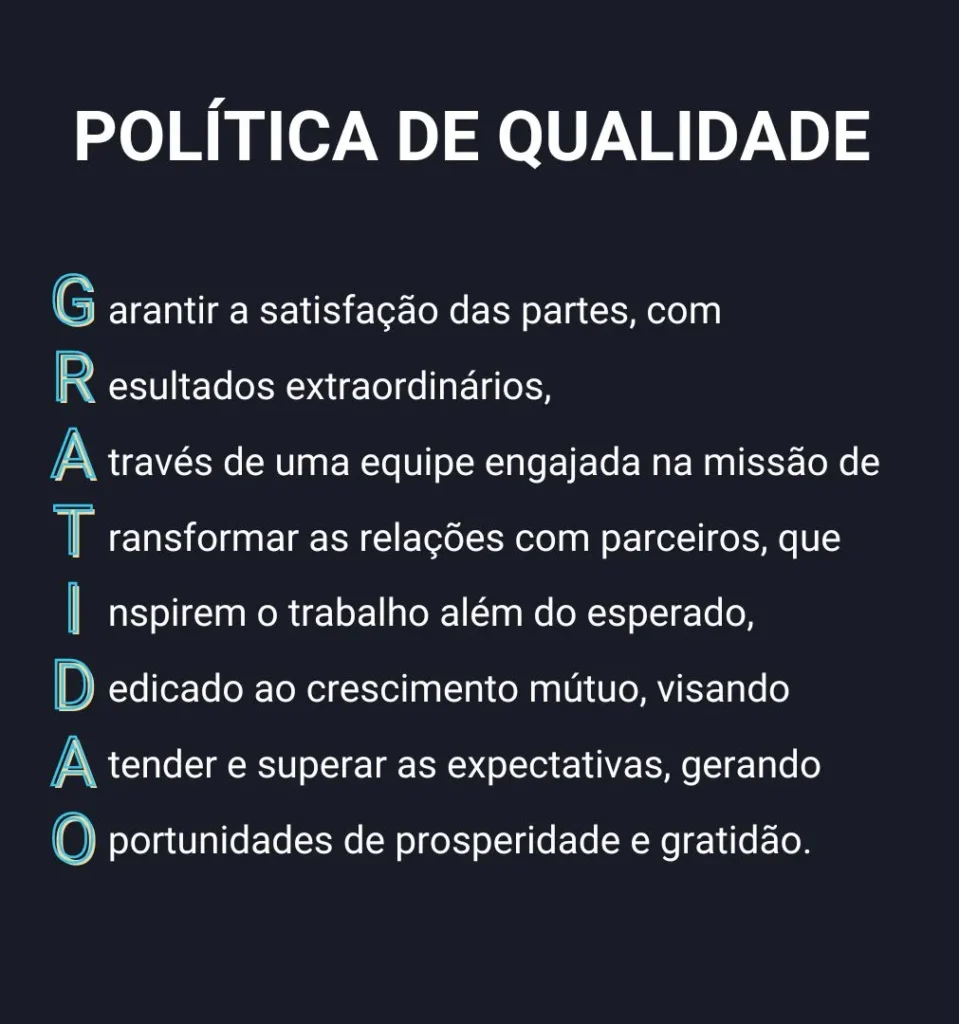 home-politica-de-qualidade-inspesolda-descritivo Imagem com a política de qualidade da InspeSolda destacando valores no acróstico "GRATIDÃO".