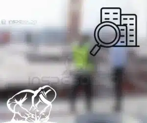 Símbolos técnicos representando normas e processos industriais