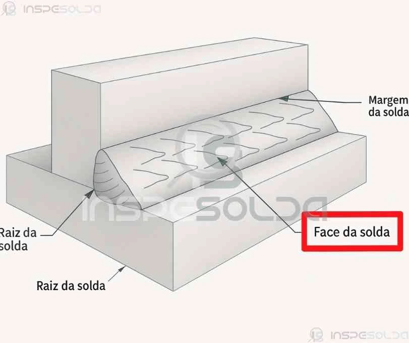 Face da Solda (weld face) 1 Esquema técnico mostrando a função da chapa de enchimento na união de peças metálicas por soldagem.